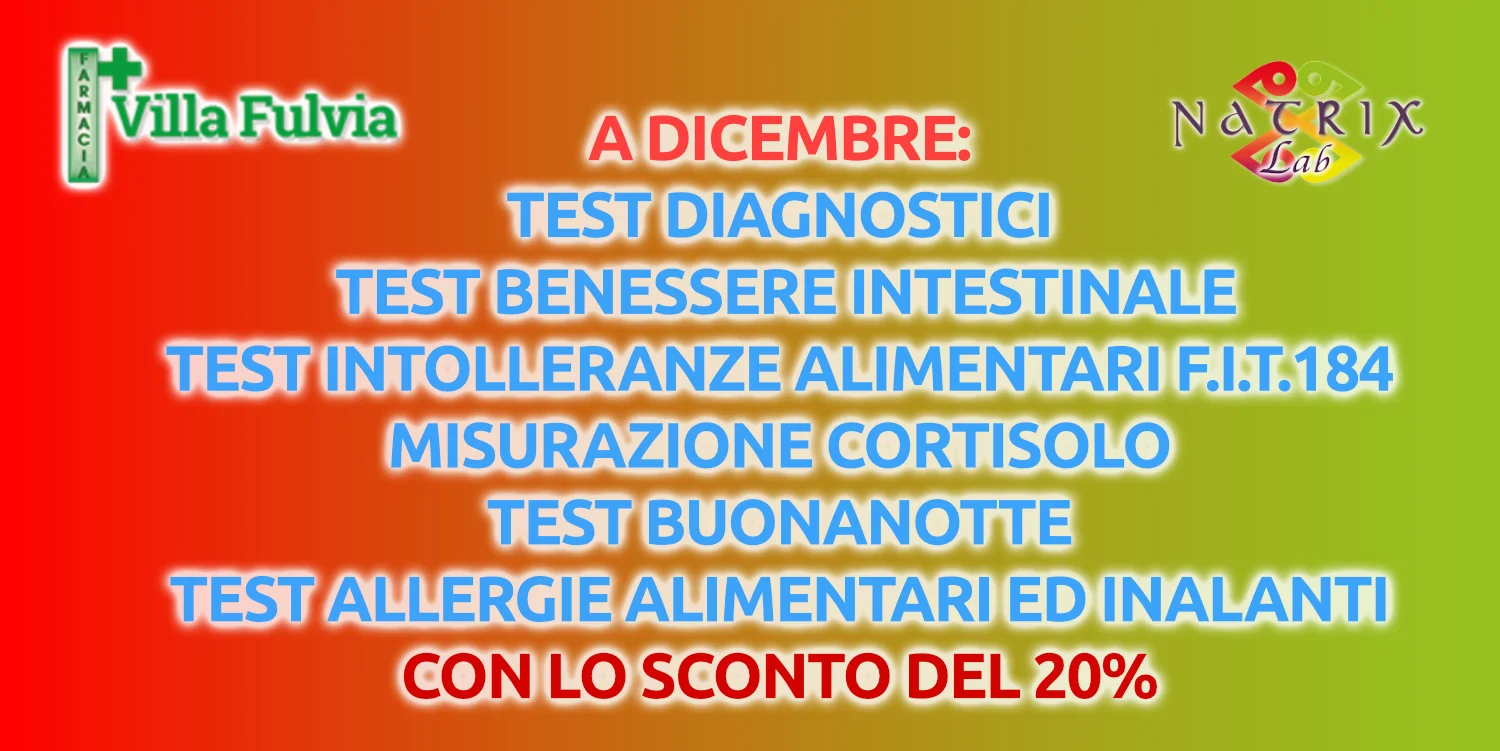Dicembre MESE -20% Test Diagnostici (Natrix)