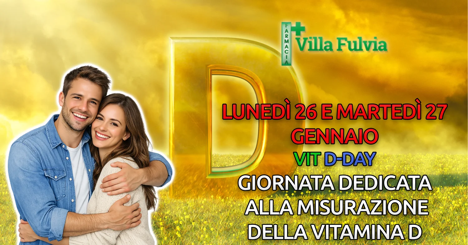 Lunedì 26 e Martedì 27 Gennaio giornate della misurazione VITAMINA D