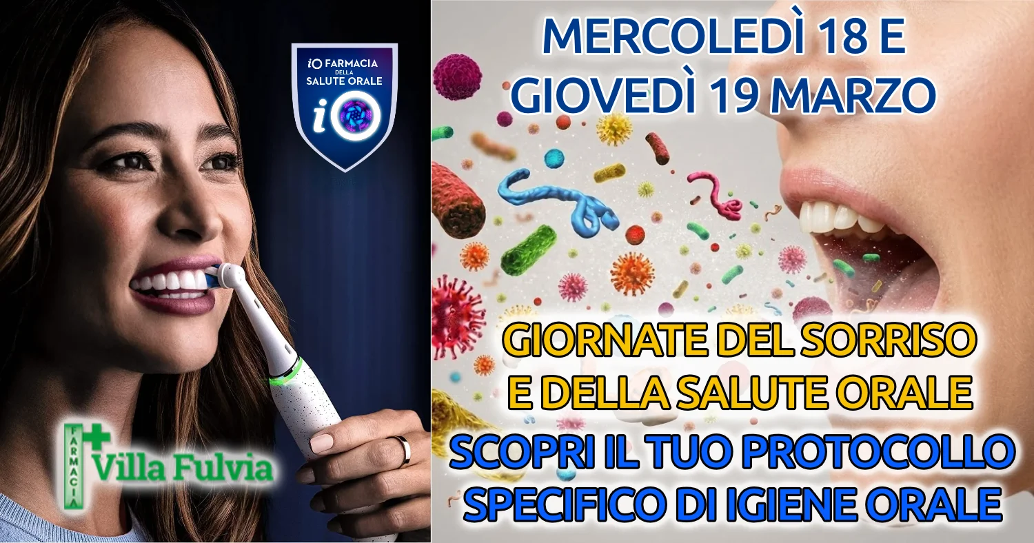 Mercoledi 18 e giovedi 19 Marzo giornate del sorriso e dell'igiene orale