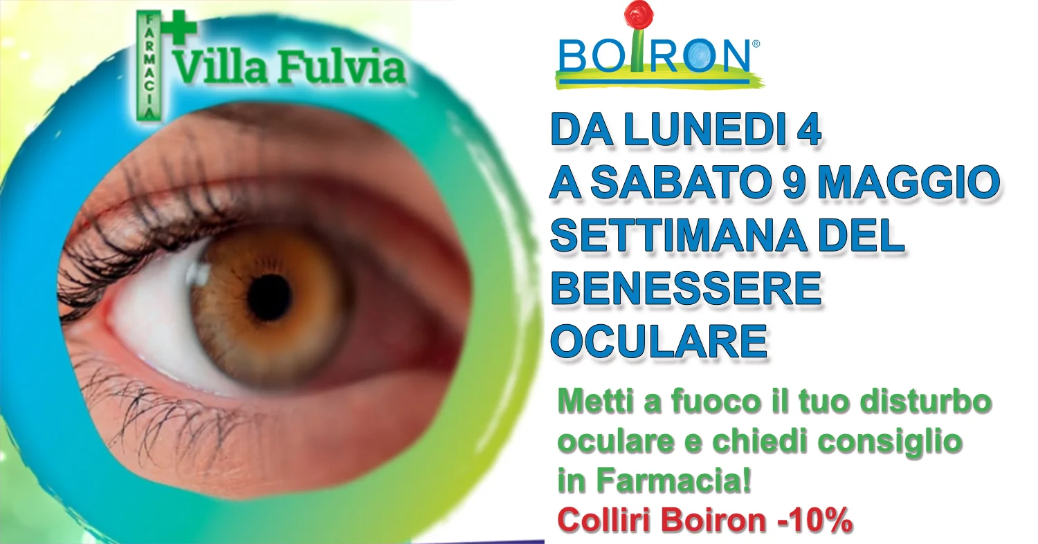 4-9 Maggio BENESSERE OCULARE Le corrette soluzioni  ai principali disturbi degli occhi