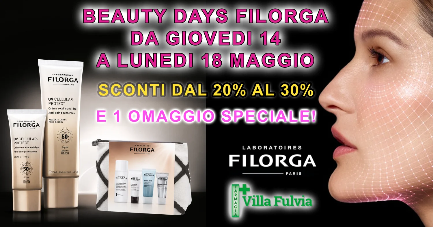 14-15-16-18 Maggio Beauty Days FILORGA