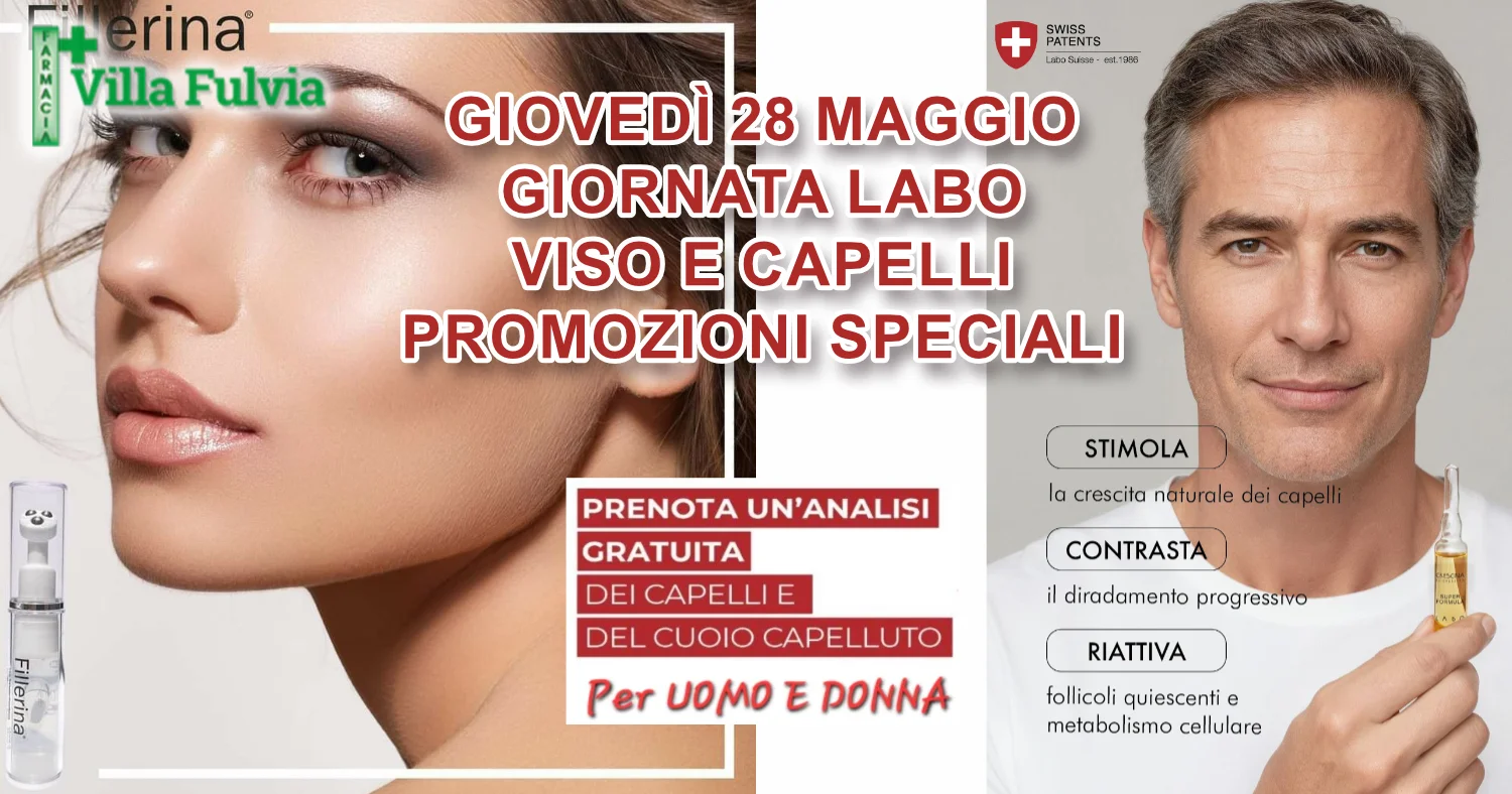 Giovedi 28 Maggio Giornata Labo  capelli e viso