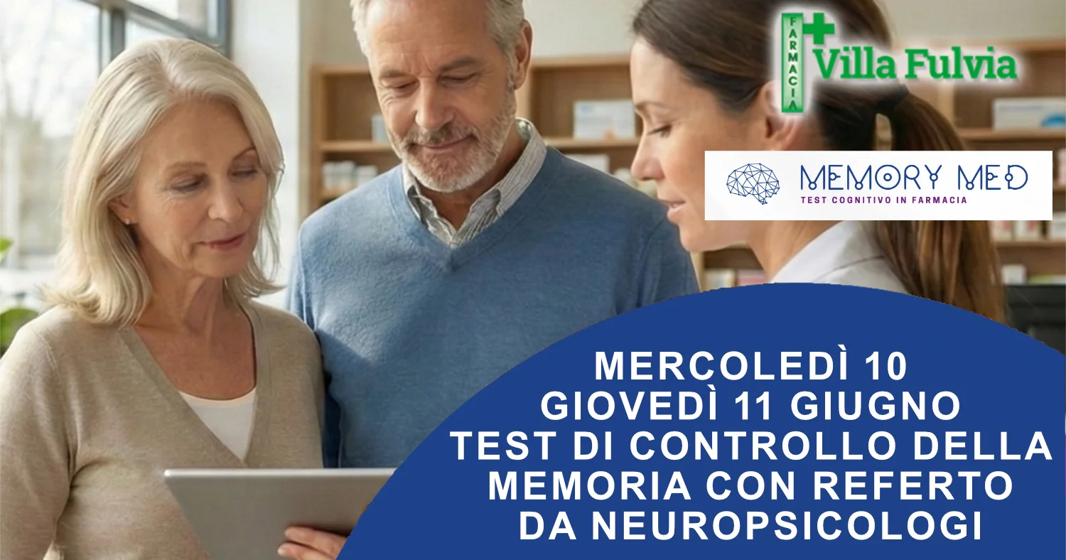 10 e 11 Giugno Test MEMORYMED