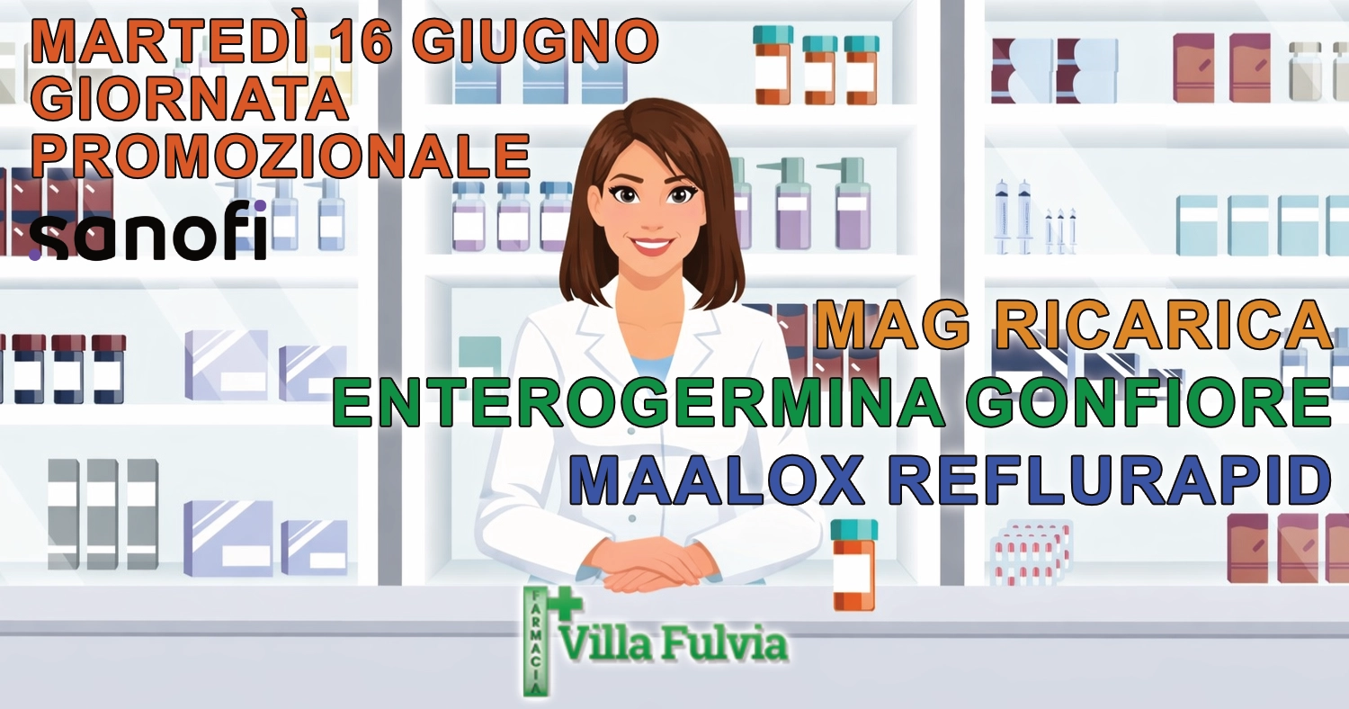 Martedì 16 Giugno Giornata Sanofi: PROMOZIONI speciali