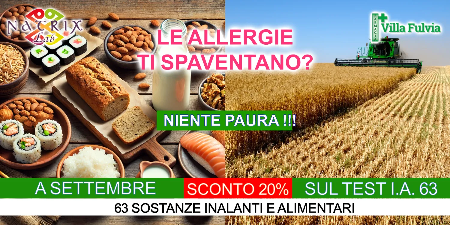 Da mercoledì 2 a mercoledì 30 Settembre: campagna allergie sconto 20% sui test I.A.63 (2)